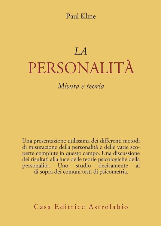 La personalità. Misura e teoria - Paul Kline - copertina