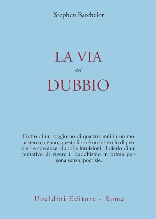 La via del dubbio - Stephen Batchelor - copertina