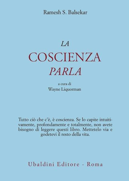 La coscienza parla - Ramesh S. Balsekar - copertina