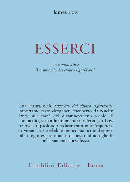 Esserci. Un testo dzogchen riscoperto di Nuden Dorje intitolato «Lo specchio del chiaro significato» - copertina