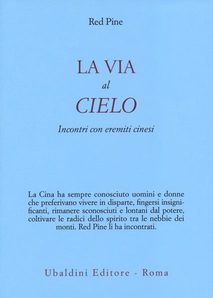 La via al cielo. Incontri con eremiti cinesi - Red Pine - copertina