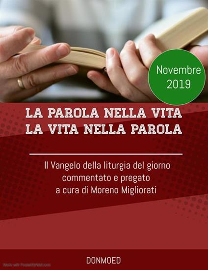 La parola nella vita. La vita nella Parola. Il Vangelo della liturgia del giorno commentato e pregato (2019) - Moreno Migliorati - ebook