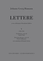 Lettere. Vol. 5: (1783-1785).