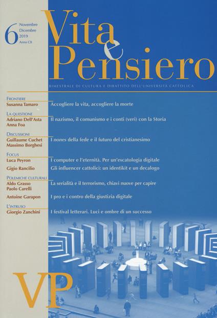 Vita e pensiero (2019). Vol. 6 - copertina