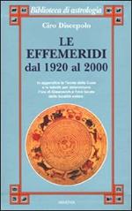 Le effemeridi dal 1920 al 2000