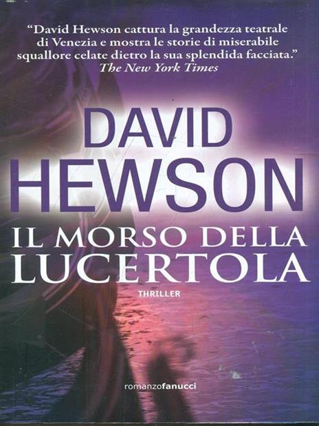 Il morso della lucertola - David Hewson - copertina