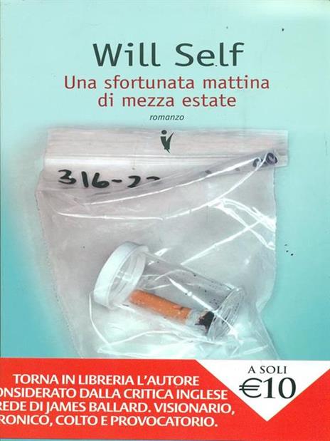 Una sfortunata mattina di mezza estate - Will Self - copertina