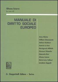 Manuale di diritto sociale europeo. Con riferimenti aggiornati al Trattato di Lisbona - copertina