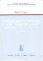 Informazioni economiche e «reputazione d'impresa» nell'orizzonte dell'illecito civile