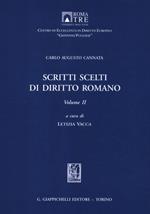 Scritti scelti di diritto romano. Vol. 2