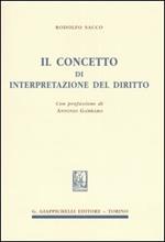 Il concetto di interpretazione del diritto