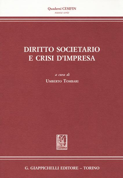 Diritto societario e crisi d'impresa - copertina