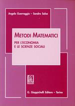 Metodi matematici per l'economia e le scienze sociali