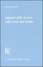 Appunti dalle lezioni sulle fonti del diritto