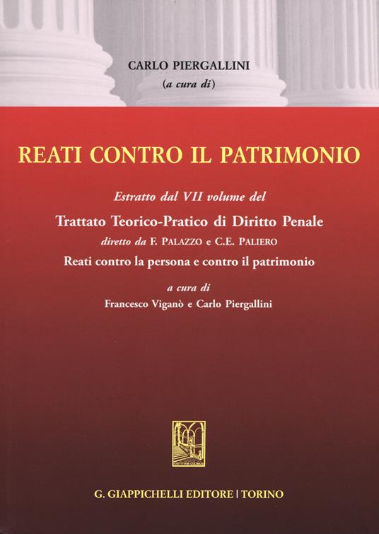 Reati contro il patrimonio. Estratto - copertina