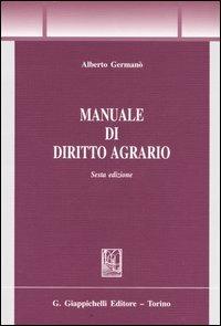 Manuale di diritto agrario - Alberto Germanò - copertina