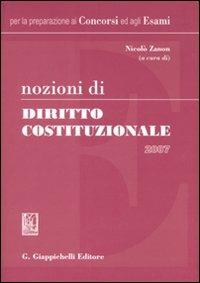 Nozioni di diritto costituzionale 2007 - copertina