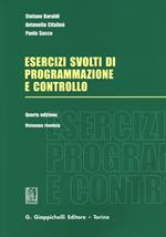 Esercizi svolti di programmazione e controllo