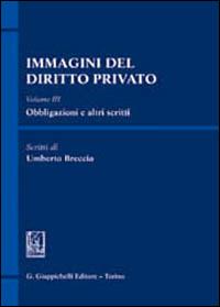 Immagini del diritto privato. Vol. 1: Teoria generale, fonti, diritti. - Umberto Breccia - copertina