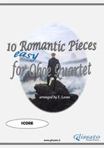 10 romantic pieces for oboe quartet. Easy. Score