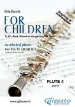 For Children - Easy Flute Quartet ( FLUTE 4)