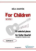For Children by Bartok - Guitar Quartet (GTR.4)
