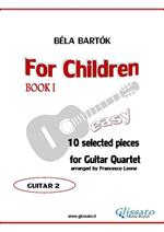 For Children by Bartok - Guitar Quartet (GTR.2)