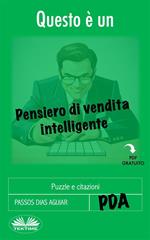 Questo è un pensiero di vendita intelligente. Puzzle e citazioni