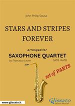 Stars and stripes forever. March. Saxophone quartet. Parti staccate