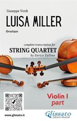 Luisa Miller. Overture. Transcription for string quartet. Set of parts. Parti. Violin 1. Violino 1