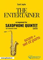 The Entertainer - Saxophone Quintet score & parts