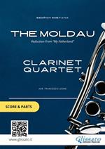 Die Moldau - Clarinet Quartet score & parts
