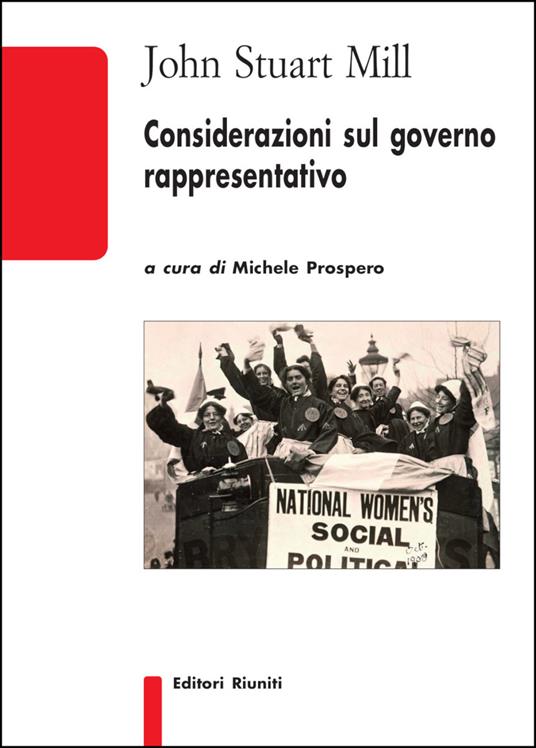 Considerazioni sul governo rappresentativo - John Stuart Mill - copertina