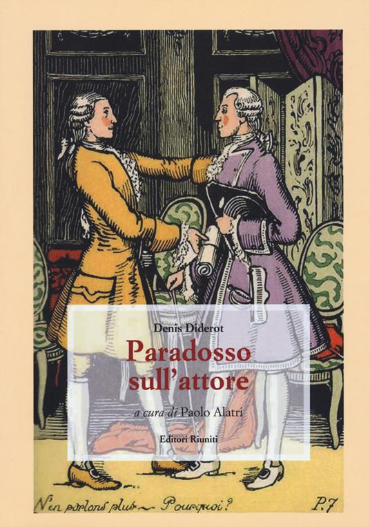 Paradosso sull'attore - Denis Diderot - copertina