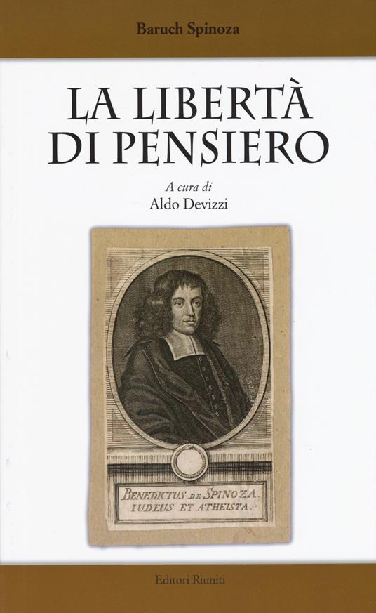 La libertà di pensiero - Baruch Spinoza - copertina