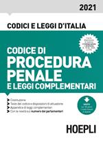 Codice di procedura penale e leggi complementari 2021