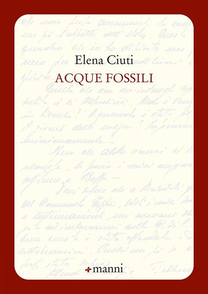 Acque fossili - Elena Ciuti - copertina