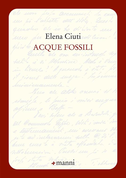 Acque fossili - Elena Ciuti - copertina