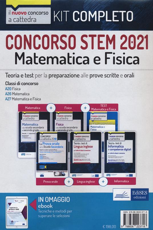 Concorso STEM 2021. Kit matematica e fisica - Libro - Edises professioni &  concorsi - Concorso a cattedra | laFeltrinelli