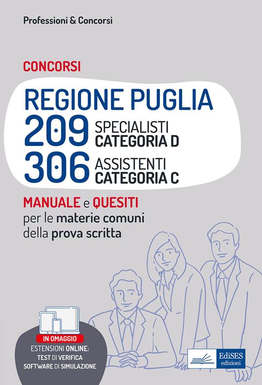 Concorsi RIPAM Regione Puglia. 209 Specialisti cat. D e 306 Assistenti cat. C. Teoria e test sulle materie comuni per la prova scritta. Con estensioni online. Con software di simulazione. Con test di verifica - Autori vari - ebook