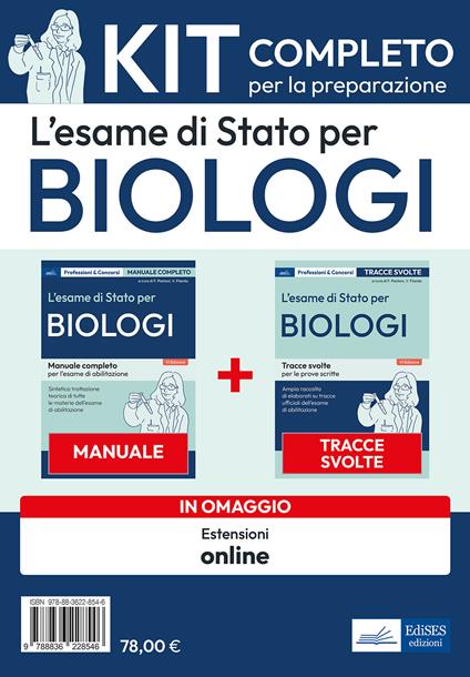 L'esame di Stato per biologi. Kit completo per la preparazione - Fiorenzo Pastoni,Valeria Filardo - copertina