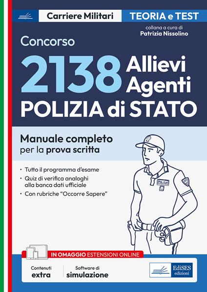 CONCORSO 2138 ALLIEVI AGENTI POLIZIA RISERVATO MILITARI