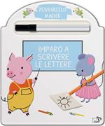 Imparo a scrivere le lettere. Ediz. a colori. Con pennarello magico