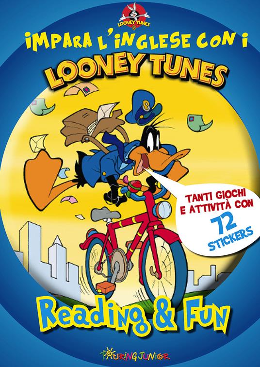 Impara l'inglese con i Looney Tunes. Reading & fun. Con adesivi. Ediz. illustrata - copertina