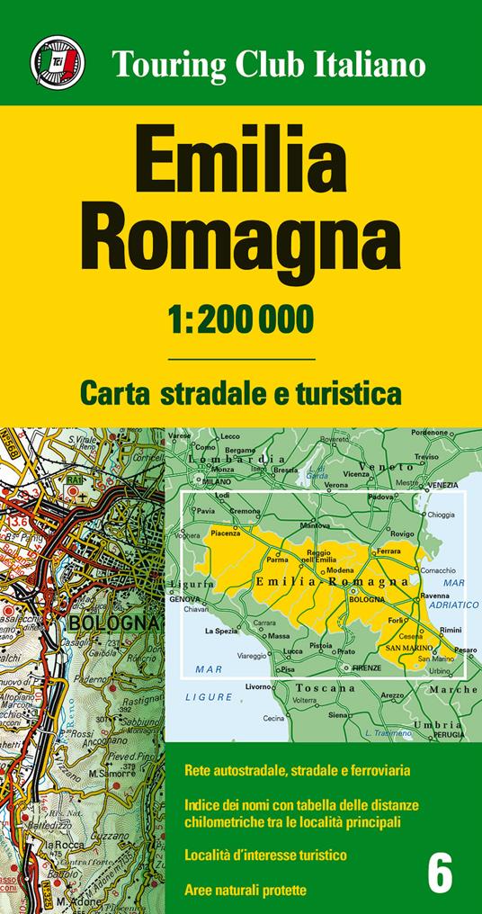 Emilia Romagna 1:200.000. Carta stradale e turistica. Ediz. multilingue -  Libro - Touring - Carte regionali 1:200.000 | laFeltrinelli