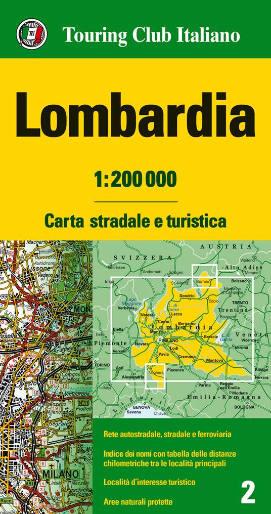 Lombardia 1:200.000 - copertina