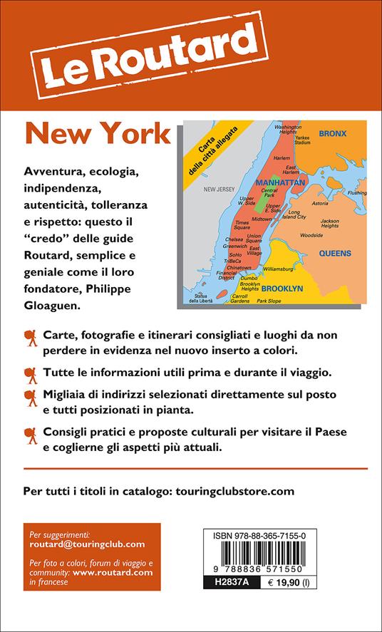 New York Guida Routard In Italiano 2023 Con Allegata Pianta Della