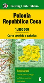 Polonia, Repubblica Ceca 1:800.000. Carta stradale e turistica. Ediz. multilingue