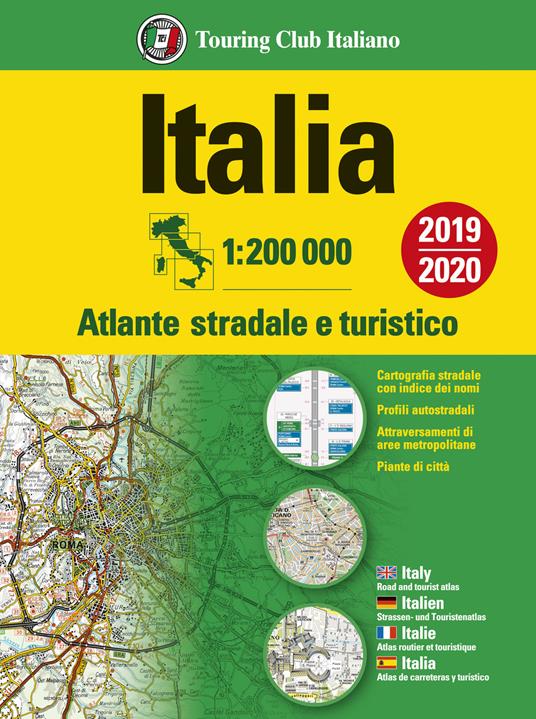 Italia. Atlante stradale e turistico. 1:200.000 - copertina