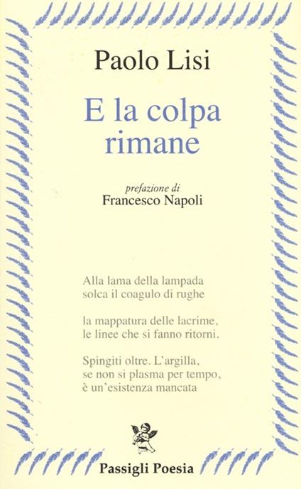 E la colpa rimane - Paolo Lisi - copertina